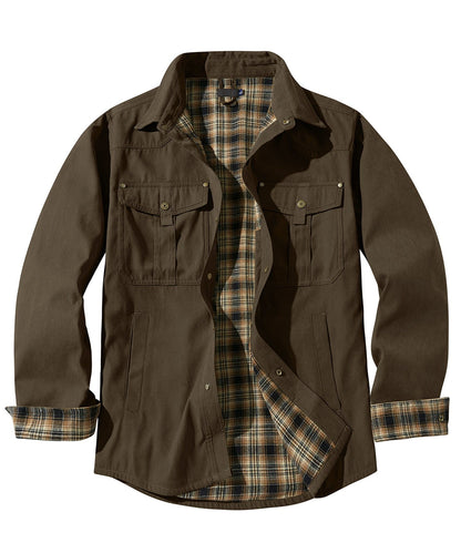 Men's Thermal Winter Jacket - Insulated Water Resistant Warm Outdoor Coat