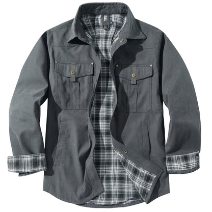 Men's Thermal Winter Jacket - Insulated Water Resistant Warm Outdoor Coat
