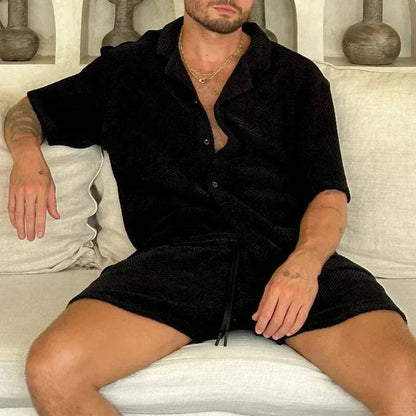 Men's Lounge Co-Ord Set - Vintage Style Lightweight Casual Matching Tracksuit