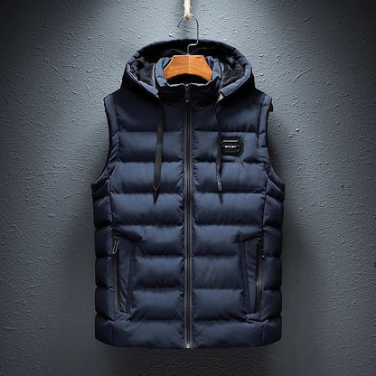 Men's Puffer Vest - Lightweight Weatherproof Warm Casual Outdoor Gilet